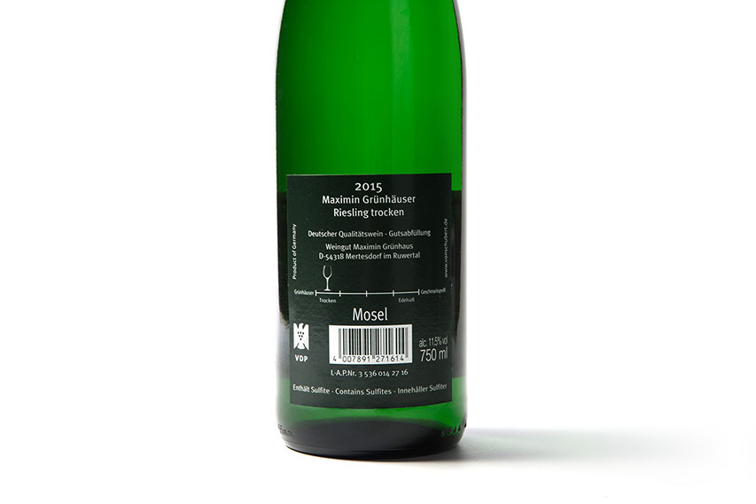 漫绿园庄园雷司令白葡萄酒2015|Maximin Grünhäuser Riesling Trocken 2015_白葡萄酒_意活网