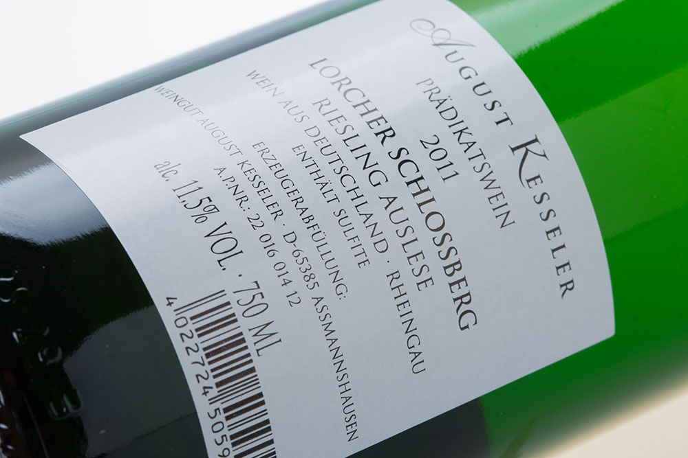 2011年奥凯乐雷司令精选白葡萄酒|August kesseler Rheingau Riesling Auslese 2011_白葡萄酒_意活网