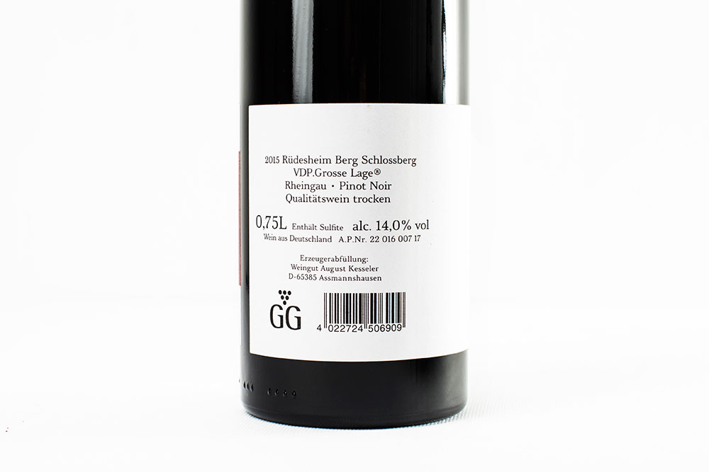 奥凯乐雪山堡黑皮诺GG红葡萄酒2015|August Kesseler Berg Schlossberg Pinot Noir GG 2015_红葡萄酒_意活网