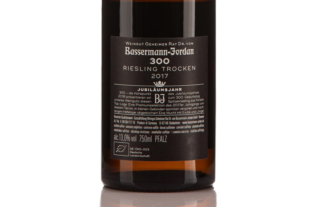 巴塞曼乔丹300周年纪念版雷司令白葡萄酒2017|Bassermann Jordan 300 RIESLING TROCKEN 2017    _白葡萄酒_意活网