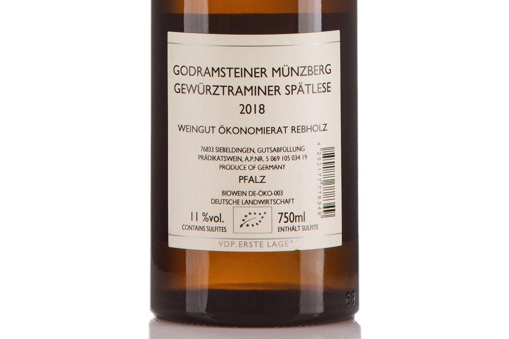 雷布霍兹龙啸园琼瑶浆晚摘白葡萄酒2018|REBHOLZ MUNZBERG GEWURZTRAMINER SPATLESE 2018_白葡萄酒_意活网