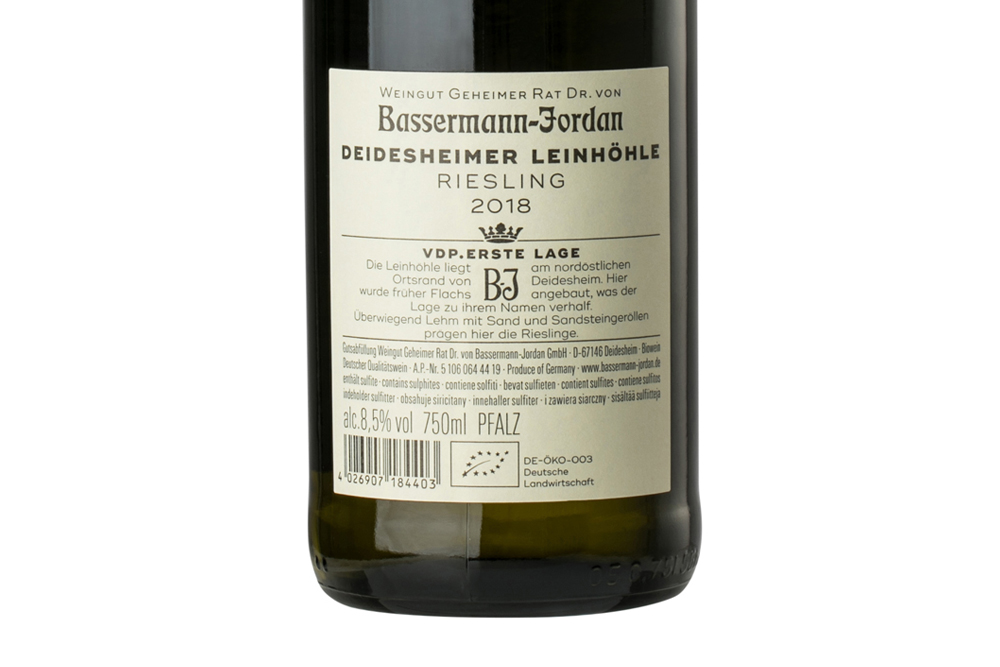 巴斯曼雷音洞雷司令白葡萄酒2018|Bassermann Jordan Deidesheimer Leinhöhle Riesling 2018  _白葡萄酒_意活网