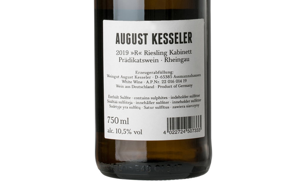 傲客R系列雷司令珍藏白葡萄酒2019|August Kesseler “R” Riesling Kabinett 2019_白葡萄酒_意活网