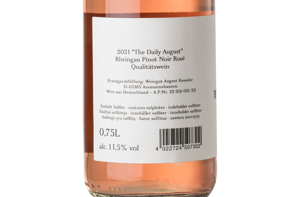 傲客天天黑皮诺桃红葡萄酒2021|August Kesseler The Daily August Pinot Noir Rosé 2021_红葡萄酒_意活网