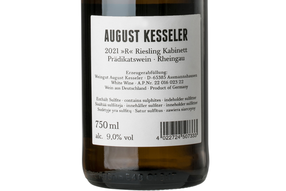 傲客R系列雷司令珍藏白葡萄酒2021|August Kesseler R Riesling Kabinett 2021August Kesseler R Riesling Kabinett 2021_白葡萄酒_意活网