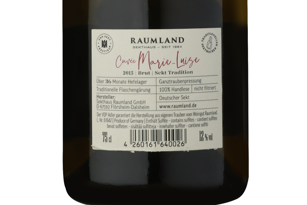 露兰德玛丽起泡葡萄酒 2015|Raumland Cuvée Marie Luise Sekt Brut 2015_起泡酒_意活网