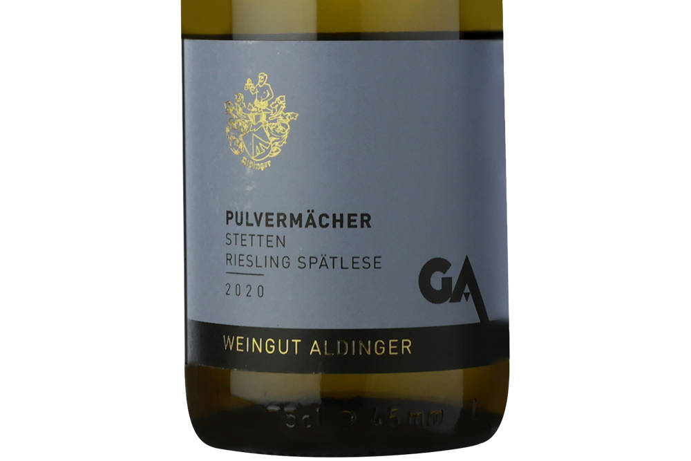傲杰碎石园雷司令晚摘白葡萄酒2020|Aldinger Stetten Pulvermächer Riesling Spätlese 2020_白葡萄酒_意活网